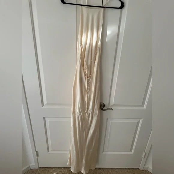 Reformation Cream Silk Maxi Dress - Picture 5 of 13